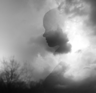 stock-photo-73359879-silhouette-of-girl-emerging-from-summer-clouds